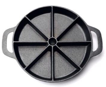 **100% perfect slice Cast Iron dish ! Cornbread pan